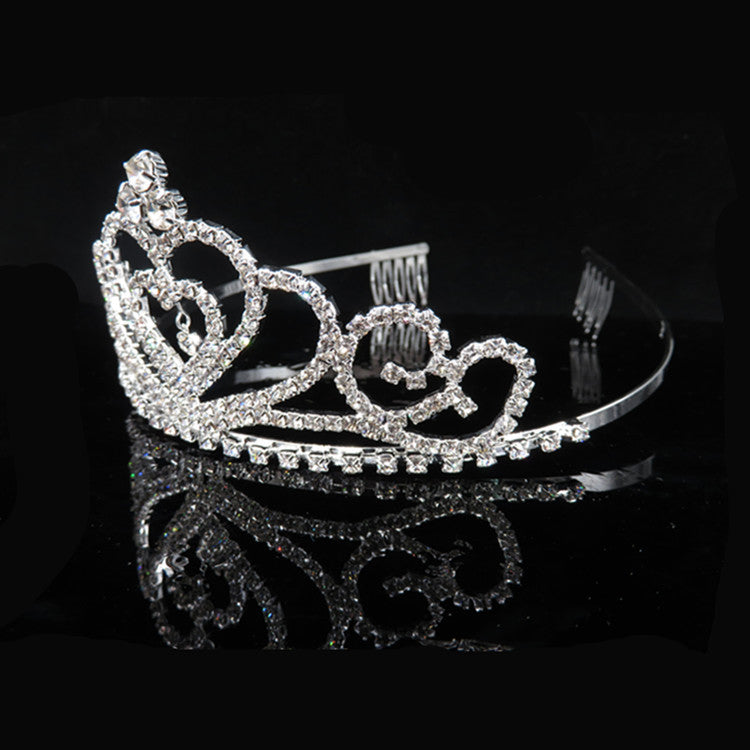 Damen Glamouröse Kristall Tiara Brehn