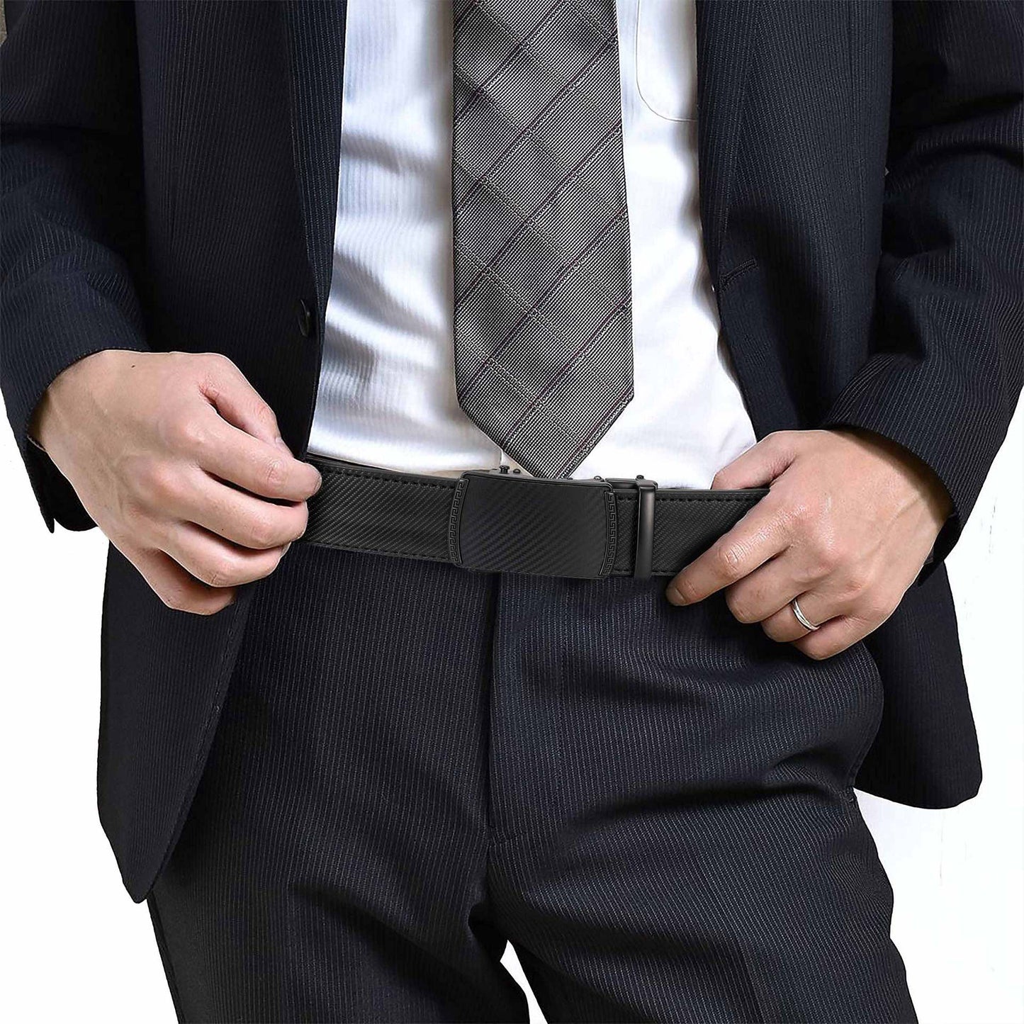 Brehn | Eptchn Leder Ratschenriemen mit verstellbarer Schnalle CrackSlick
