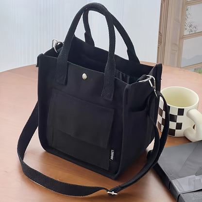 UrbanEase Canvas Slingbag – Weiße Schultertasche mit Magnetic Closure und verstellbarem Riemen | Brehn