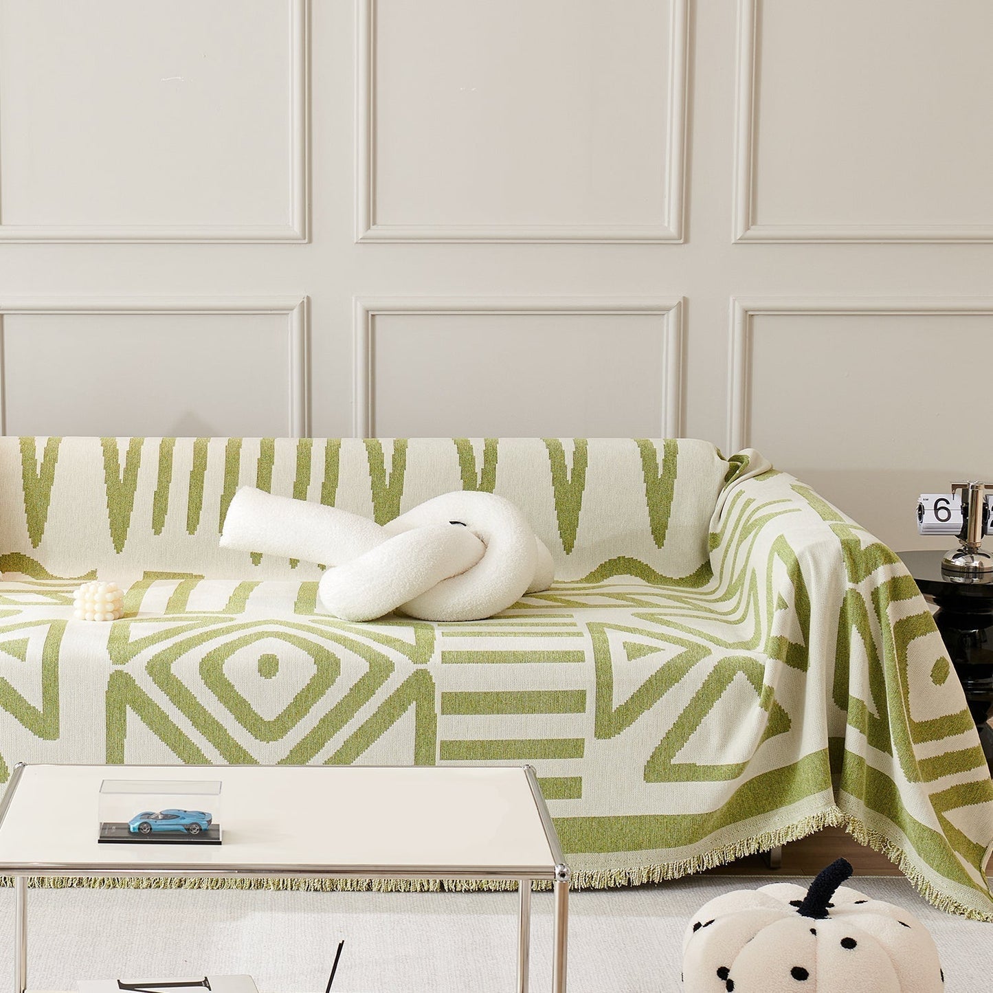 Geometrischer Boho-Stil Sofaüberzug - Modern, Stilvoll & Strapazierfähig Sofa Schutz | Brehn