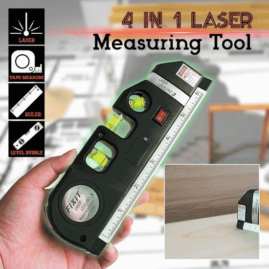 PrecisionPro 4-in-1 Laser Level und Maßband | Brehn