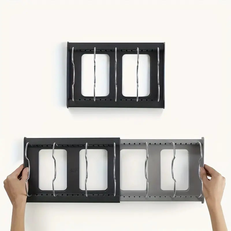 NeatStack Kochgeschirr Organizer Verstellbarer platzsparender Stauraum | Brehn