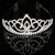 Damen Elegante Strass-Tiara mit floralem Design Brehn