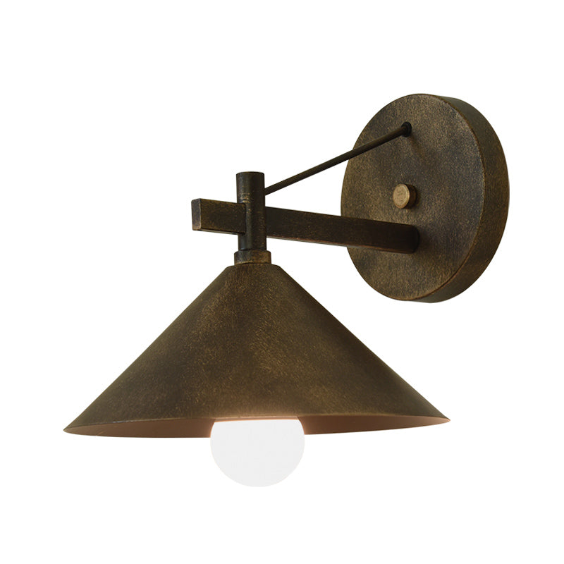 Industrielle Metall Kegel Wandlampe Vintage | Brehn