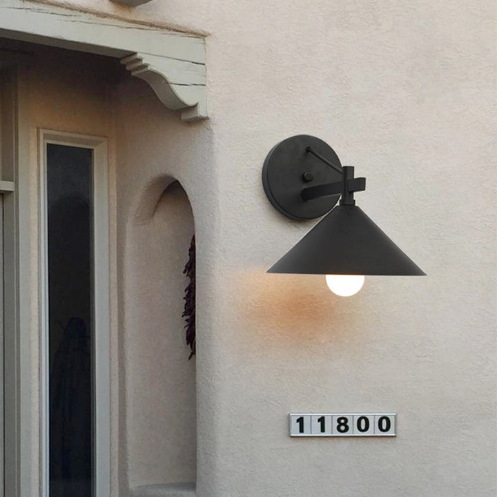 Industrielle Metall Kegel Wandlampe Vintage | Brehn