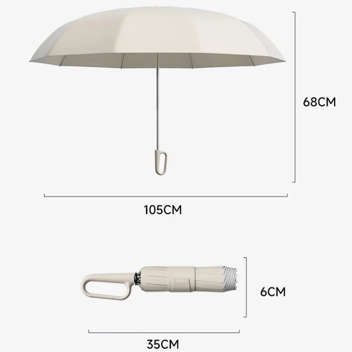 Brehn | Aurelia Luxe Winddichter Regenschirm | Eleganter, tragbarer Schutz gegen die Elemente
