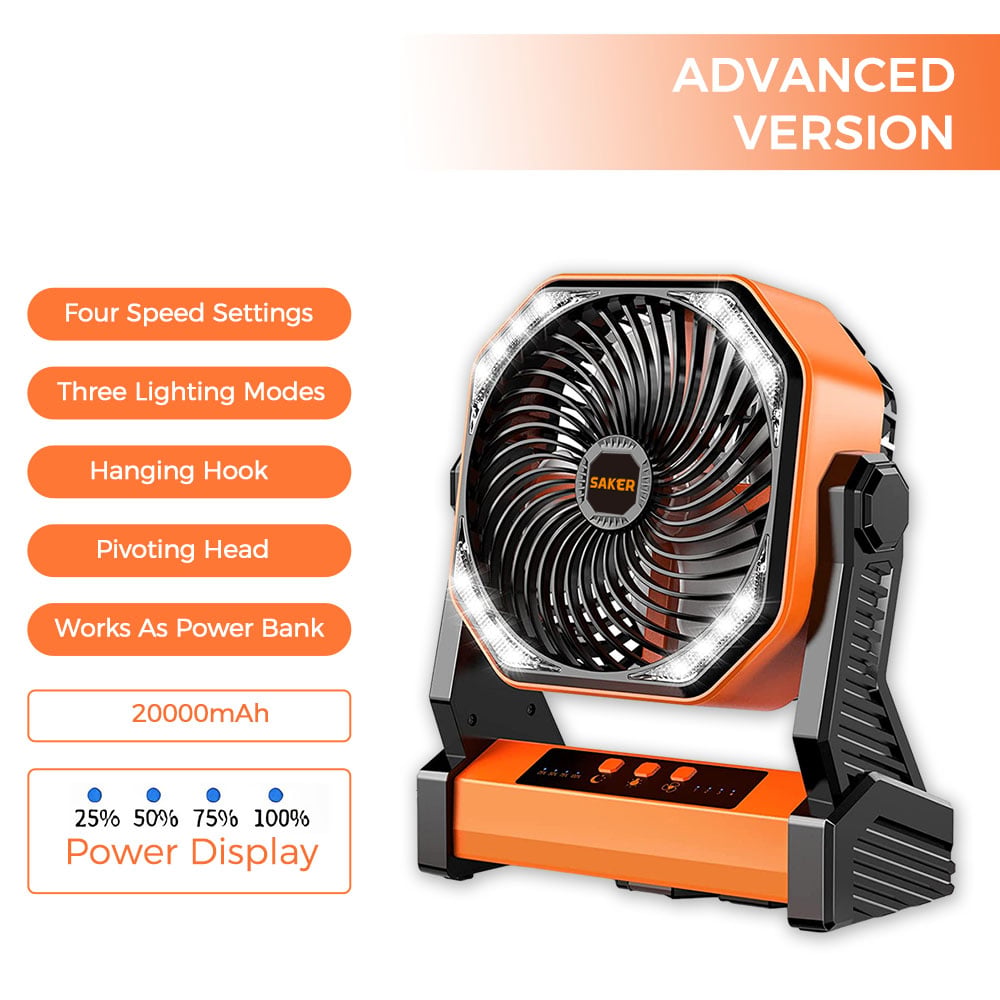 Wiederaufladbarer Campingventilator | Brehn
