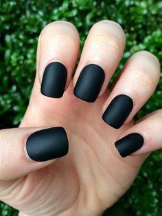 Mitternachtsmatte schwarze Nagellack | Brehn
