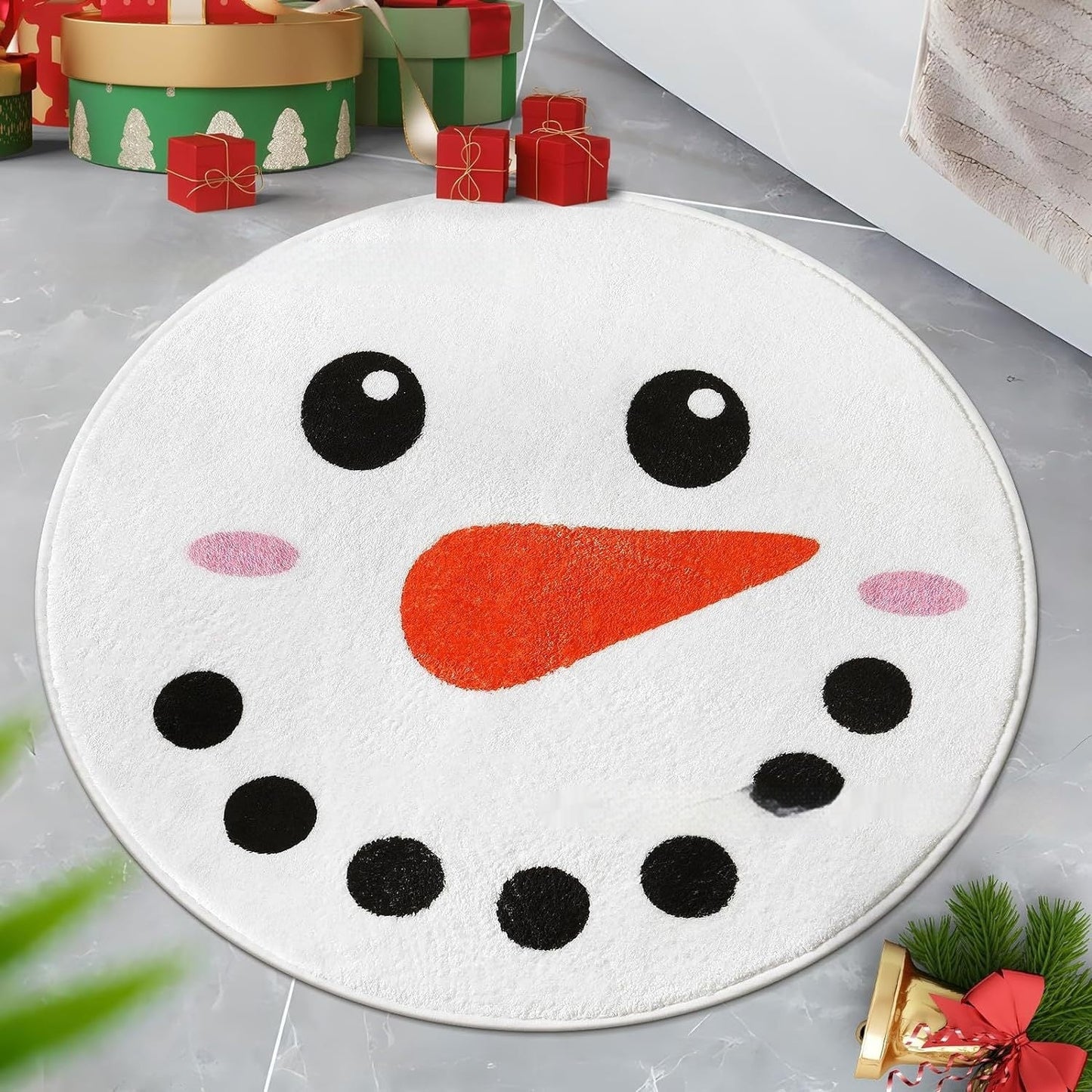 Brehn | Weihnachts-Kaschmir-ähnlicher Teppich Pflegeleicht