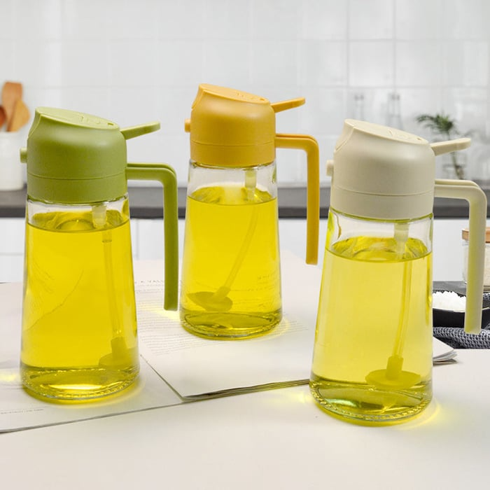 Doppelauslass | 2-in-1-Öldiffusor und -Spender aus Glas