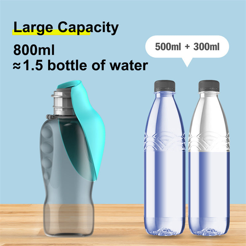 Tragbare 800 ml Hundewasserflasche. | Brehn