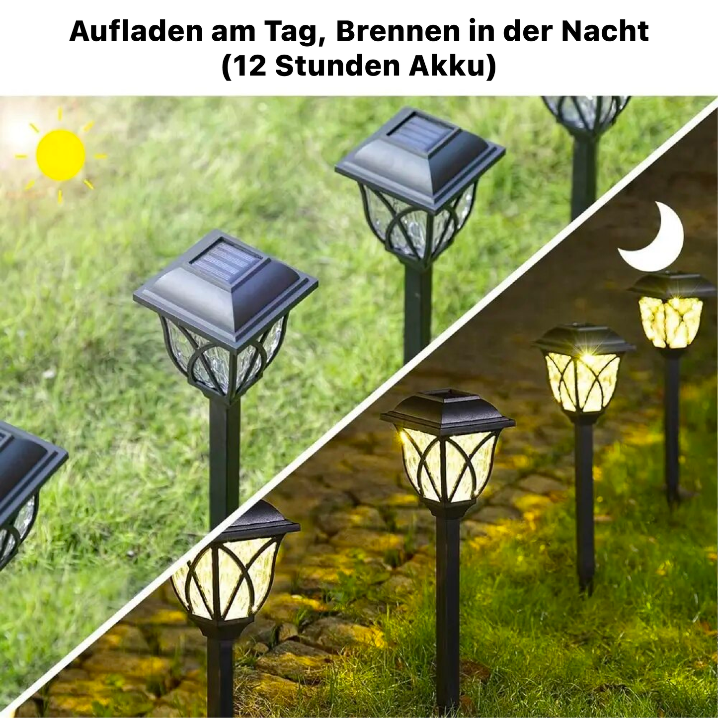 Solar LED Gartenlampe für elegante Außenatmosphäre
