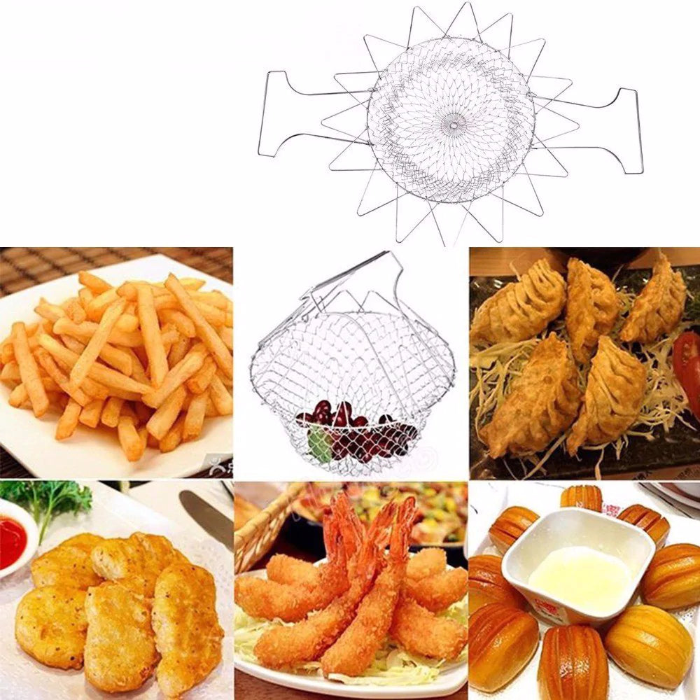 Brehn | GourmetCraft Elite Kochkorb | Vielseitiger Edelstahlkorb für müheloses Kochen und Dämpfen