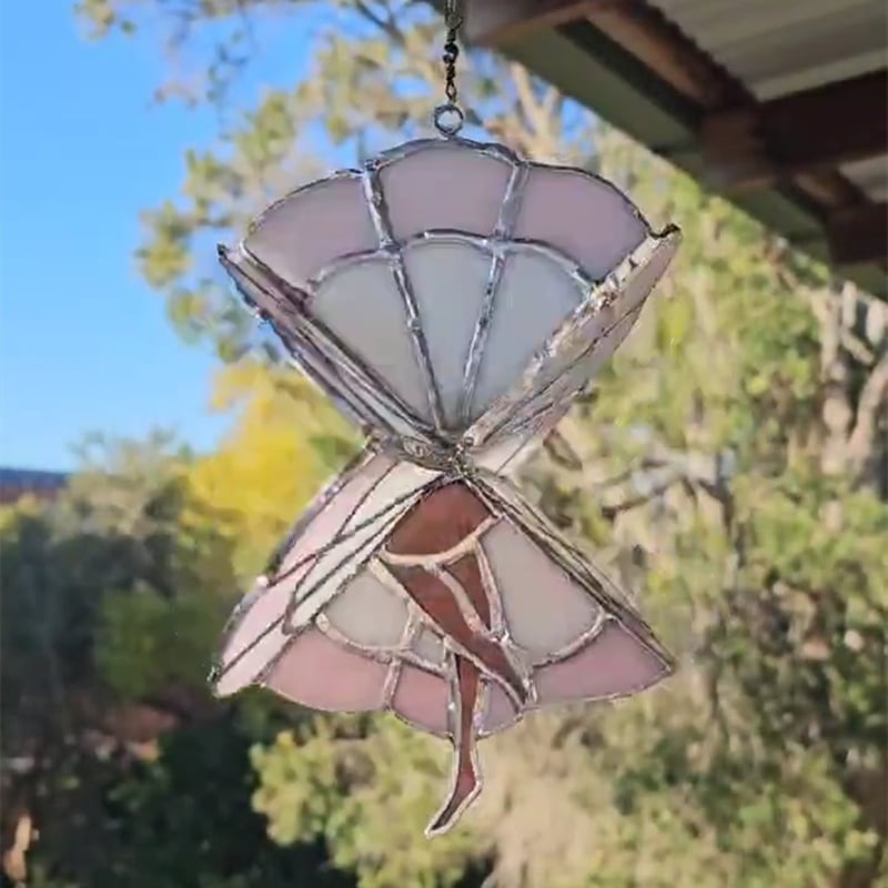 Tanzende Dame, bemalter Spinner [Höhe 9,8 Zoll]