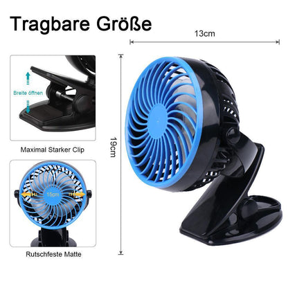 360 ° Tragbarer & Wiederaufladbarer Lithium-Ionen Ventilator | Brehn