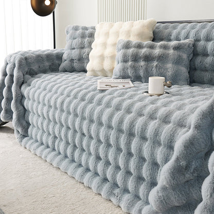 Luxe Ripple Faux Fur Sofa Cover - Modern, Stylisch & Langlebig Sofa Schutz | Brehn