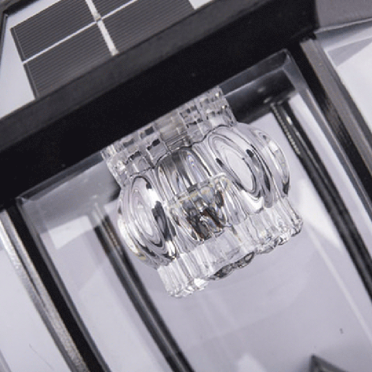 Traditionelle europäische Aluminium-Glas-LED-Solar-Wasserdichte Wandleuchte für den Außenbereich | Brehn