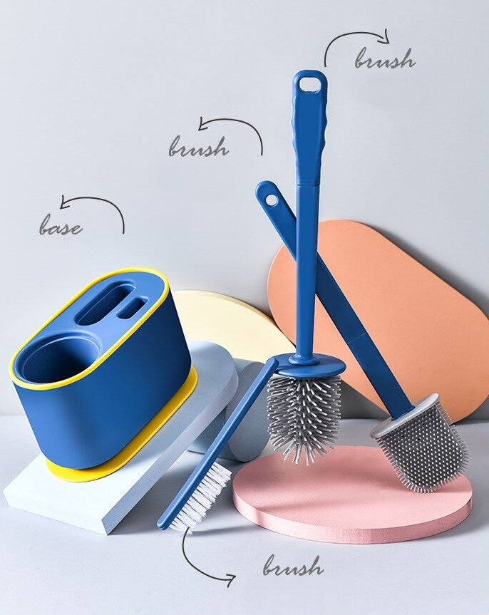 Brehn | Wandmontierter Toilettenreiniger Abflussbürsten Set