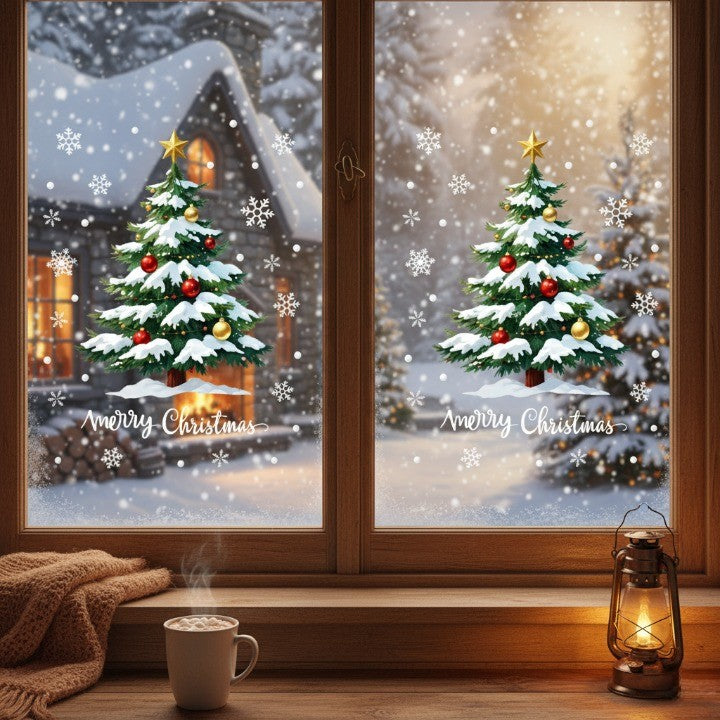 Brehn | Merry Glow 3D Weihnachtsbaum Aufkleber