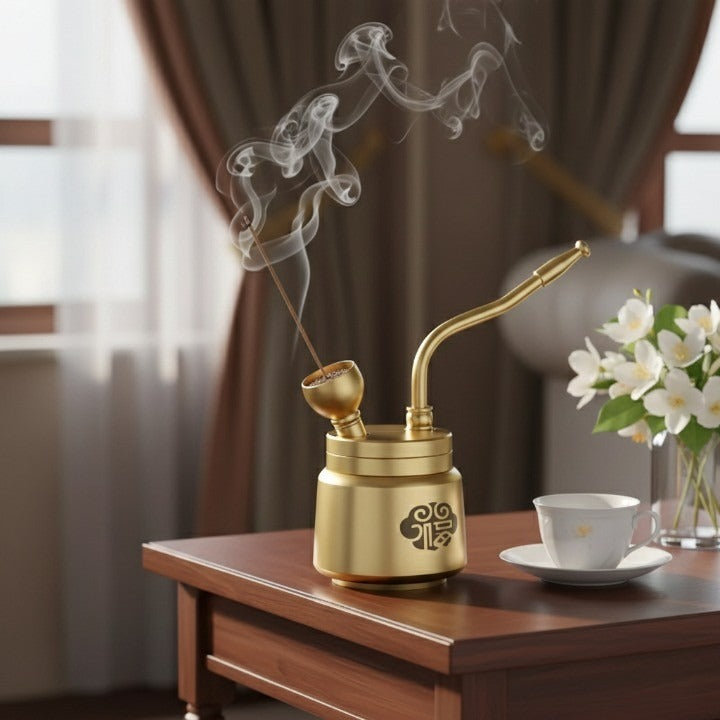 Artisan Brass Pipe Aromatherapie Räuchergefäß | Brehn