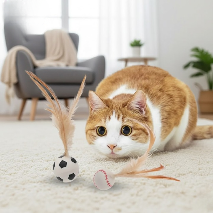 FetherSprint — Entfessle den wilden Jäger in deiner Katze mit lautlosem Spielspaß! | Brehn