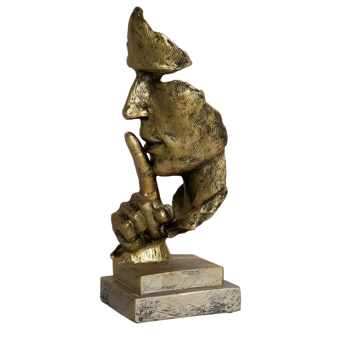 Abstrakte Denker-Skulptur – Moderne Art-déco-Figur aus Kunstharz | Ideal für Wohnzimmer und Büro