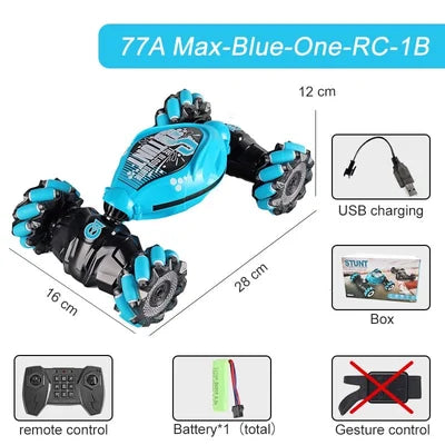 Brehn | Gestengesteuertes RC-Stunt-Auto | 4WD Allradantrieb | 2.4GHz Dual-Modus-Steuerung | 360° Rotations-Kinematik | All-Terrain-Fähigkeit | Maßstab 1:16