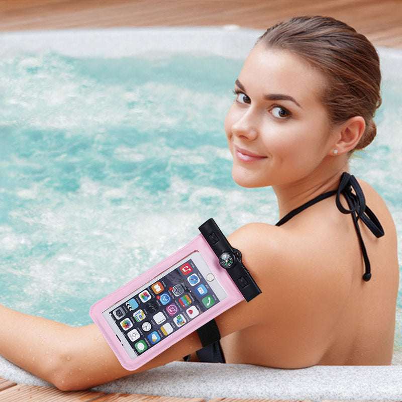 Wasserdichte Smartphone-Hülle mit Kartenfach und Integriertem Kompass Brehn