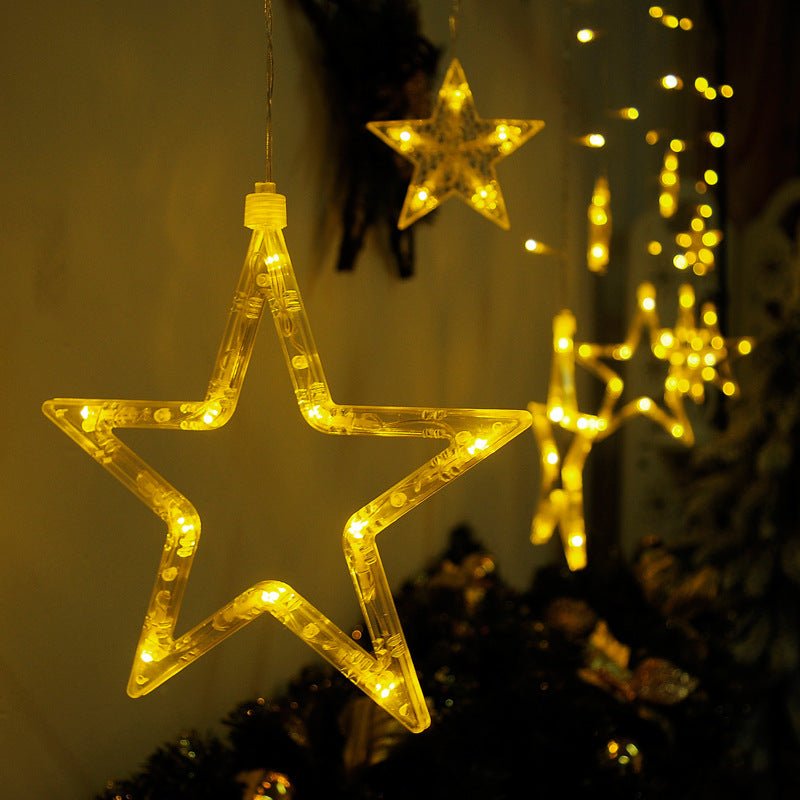 Hängende Stern Lichterkette