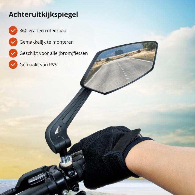 360°-Rückspiegel für Fahrrad mit Lenkerbefestigung | Brehn