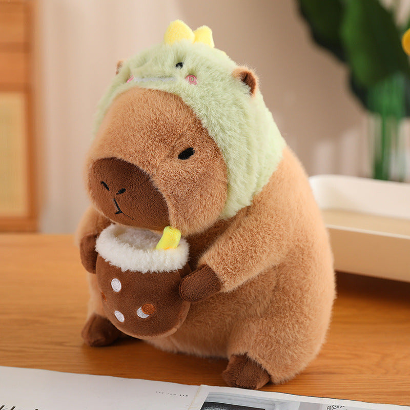 Brehn | CuddleCapy Kuschelpuppe Plüsch | Capybara & Hase Design | Weiches Kuscheltier in Verschiedenen Stilen & Größen