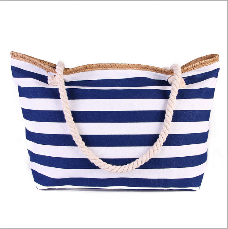 Große Strandtasche mit Maritimen Streifen Brehn