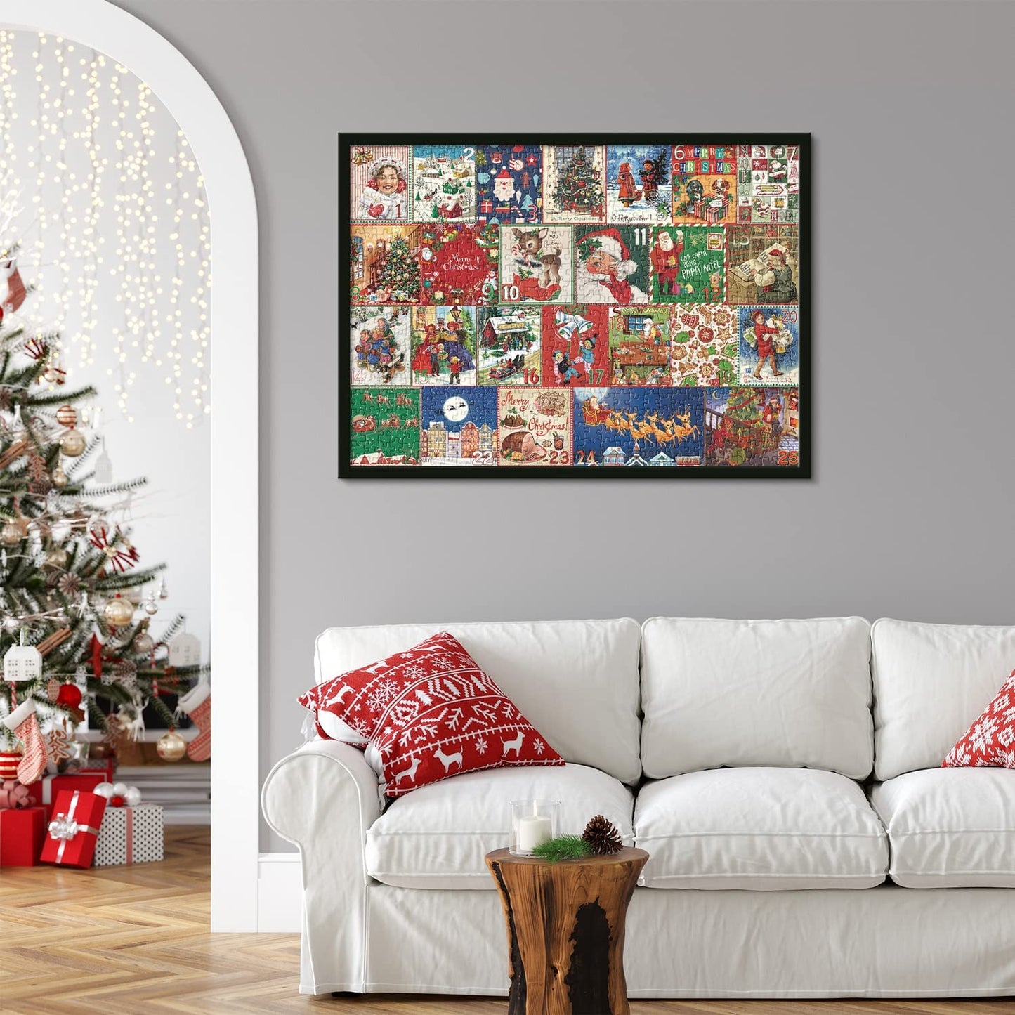 Brehn | Festliches Kamin-Puzzle Weihnachts-Countdown-Kalender - Weihnachtsgeschenk