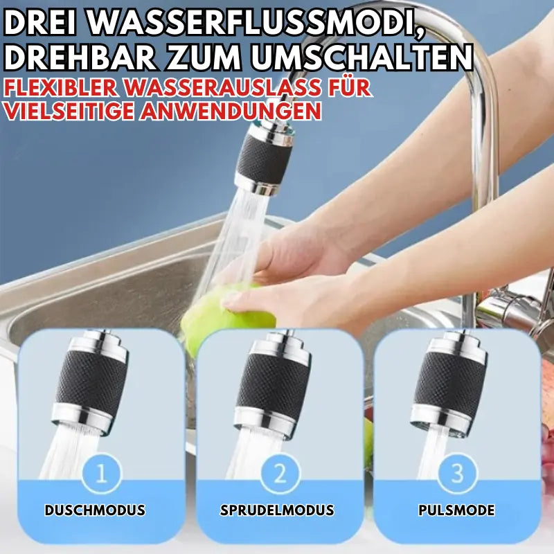 Wasserhahnaufsatz | 360° drehbar | Spritzschutz