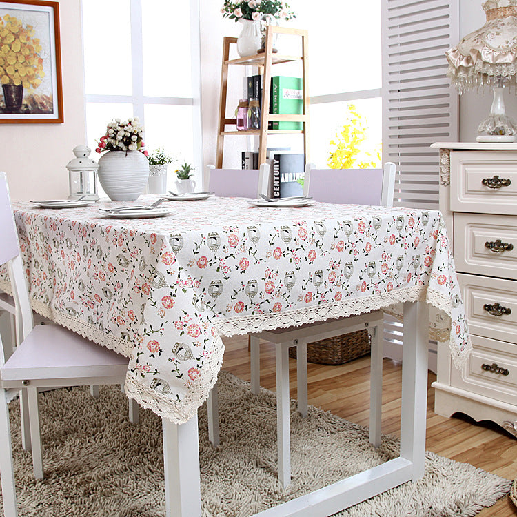Blumenmuster Tischdecke