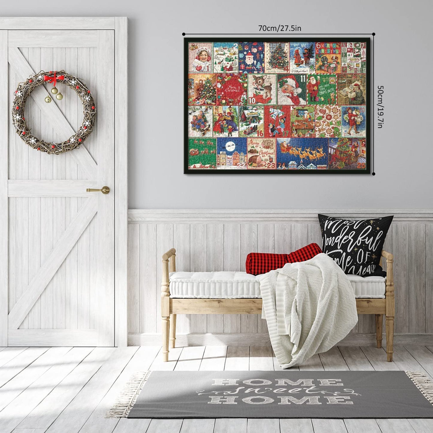 Brehn | Festliches Kamin-Puzzle Weihnachts-Countdown-Kalender - Weihnachtsgeschenk