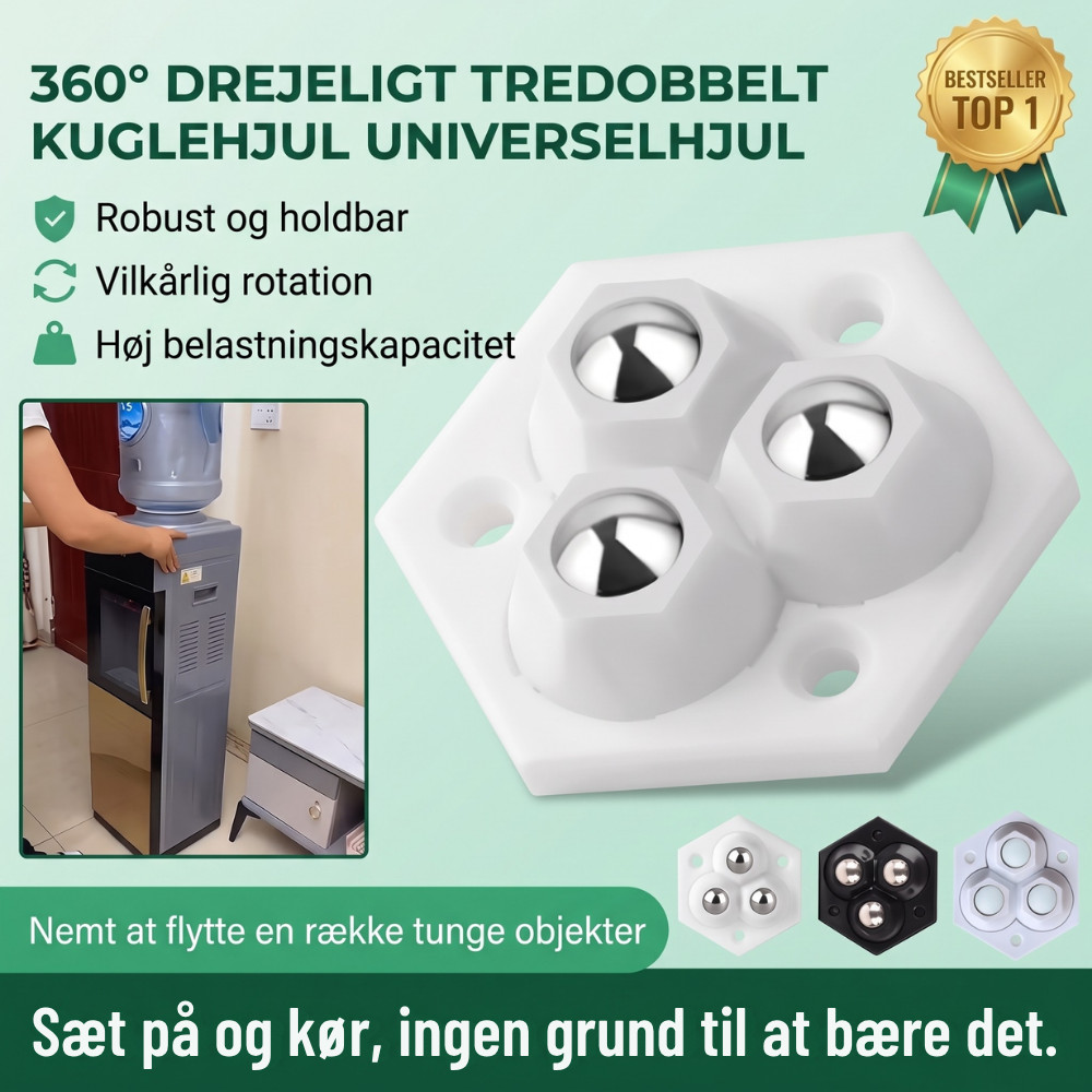 TriGlide 360° Möbelrollen mit Kugellagern | Brehn