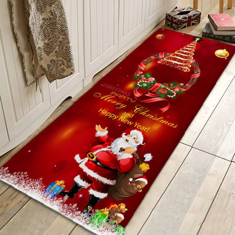 Brehn | Santa Claus Flanell Absorbierende Fußmatte