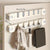 Wandhakenpanel ohne Bohren – OrganizePlus versteckter 5-Haken-Regal | Brehn