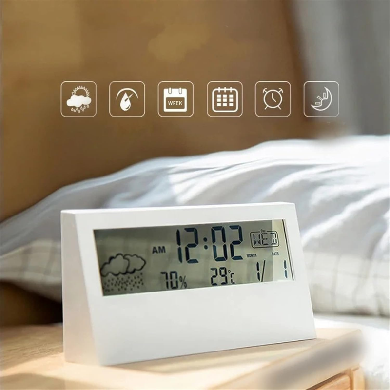 Minimalistische Digitaluhr
