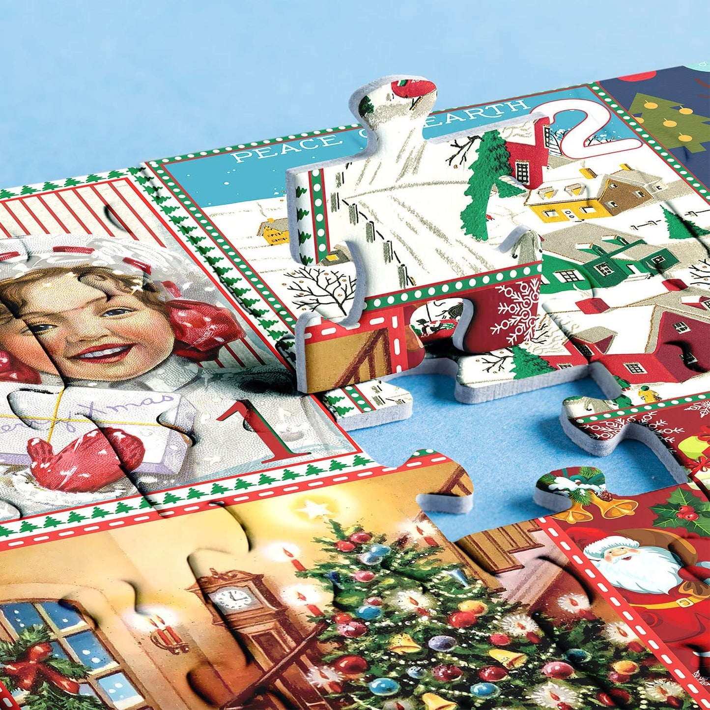 Brehn | Festliches Kamin-Puzzle Weihnachts-Countdown-Kalender - Weihnachtsgeschenk