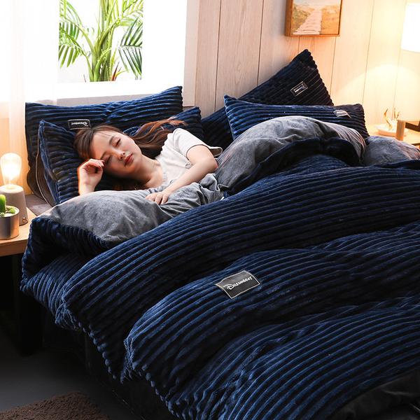 Verdickte Corduroy Samt Bettwäsche Set