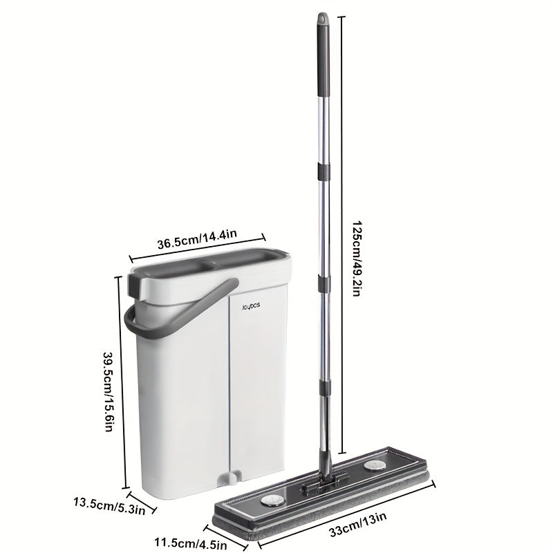 Flachmopp-Set mit Eimer & Auswringsystem | Brehn