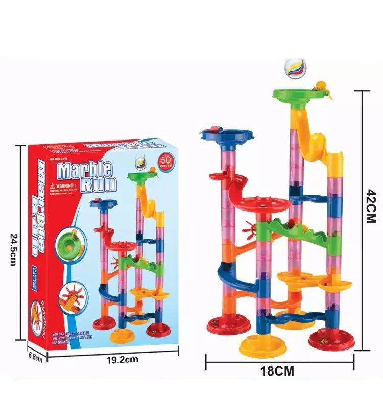 Brehn | Baustein Murmelbahn Säulen Spielset