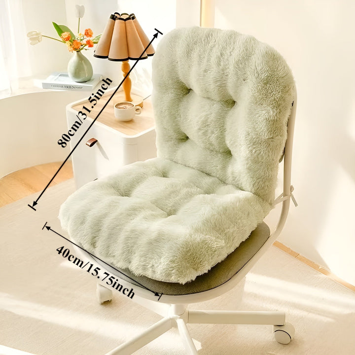 Weicher Sitzkissen aus Kunstpelz – Extra dick & kuschelig | Perfekt für Stuhl und Sofa | Brehn