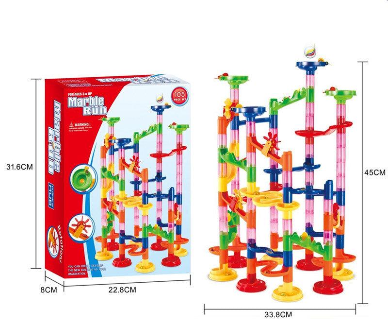 Brehn | Baustein Murmelbahn Säulen Spielset