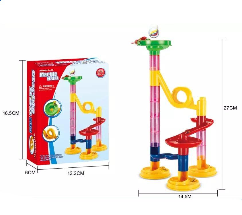 Brehn | Baustein Murmelbahn Säulen Spielset