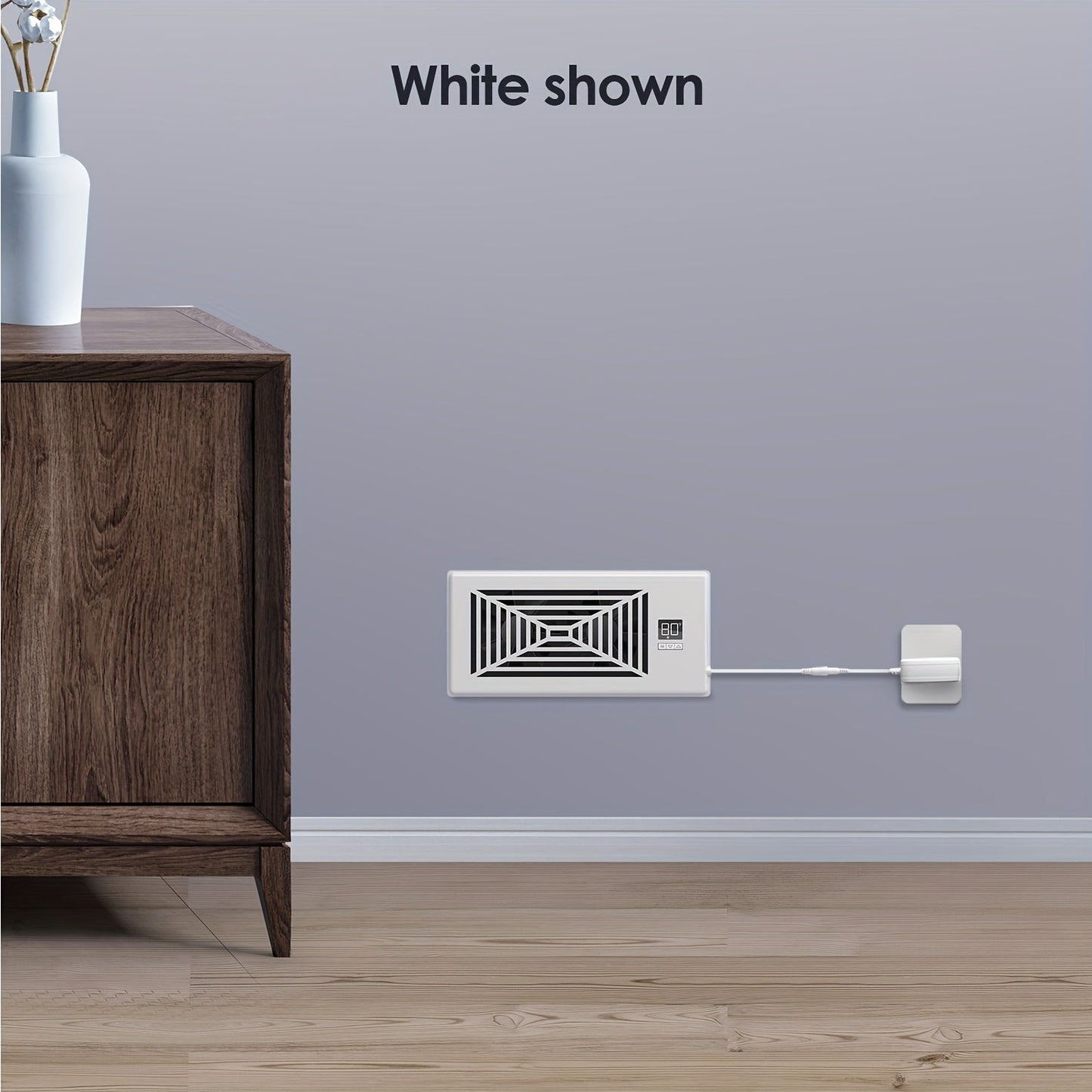 4" x 10" Smart Register Booster Fan – HVAC-Bauzubehör mit Fernbedienung, Thermostatsteuerung – Leiser Betrieb für effiziente Heiz- und Kühlleistung | Brehn