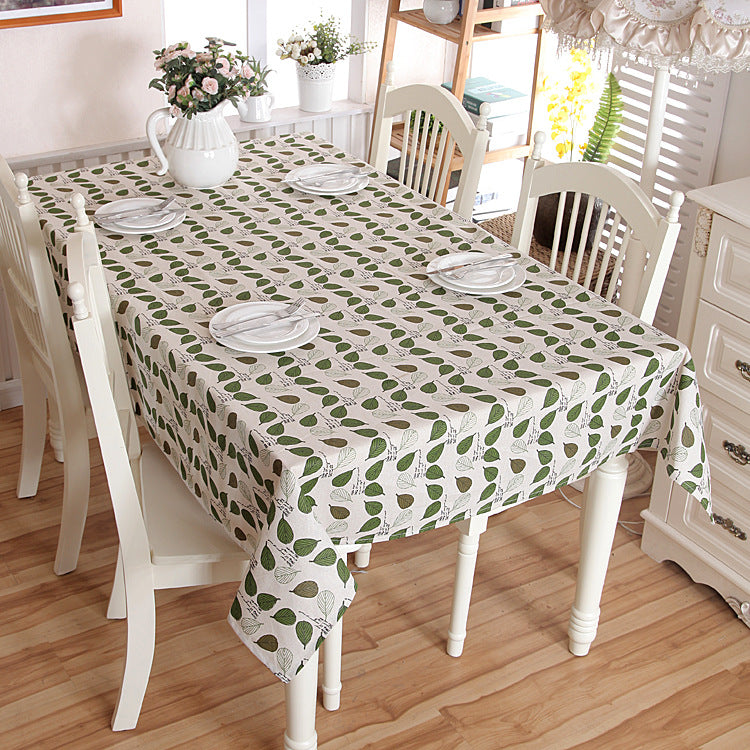Blattmuster Tischdecke