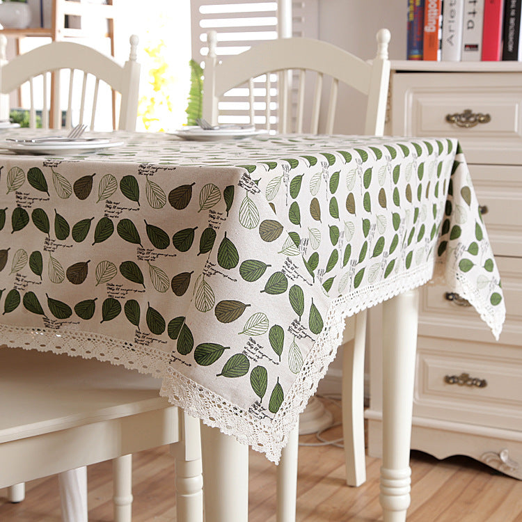 Blattmuster Tischdecke